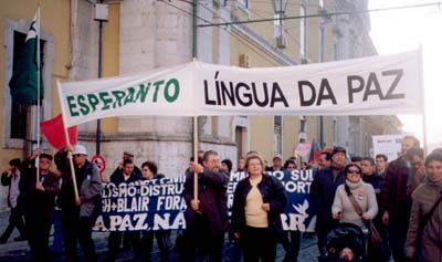 Manifestacio en Lisbono